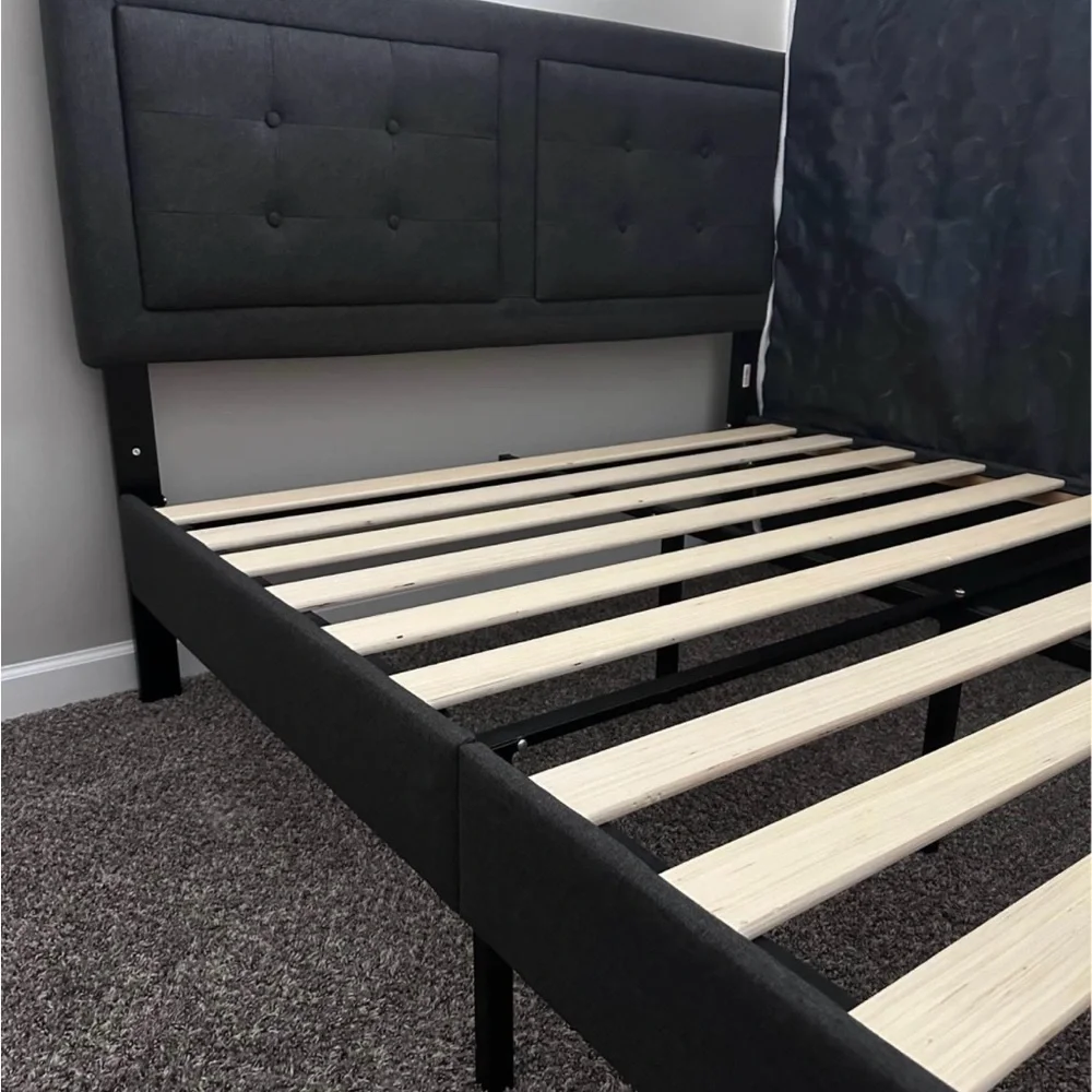 Dark Gray Upholstered Headboard